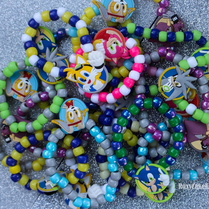 Sonic the Hedgehog Kandi - Etsy