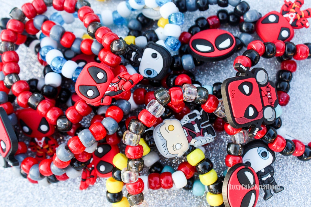 Deadpool Kandi Bracelets, Singles - Etsy