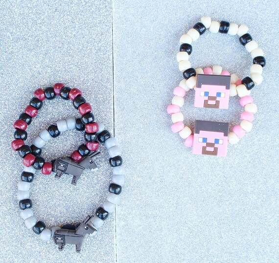 Minecraft Kandi Bracelets, Singles - Etsy