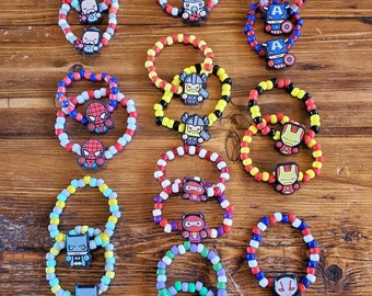 Bracelets de super-héros, Kandi, cadeaux d'anniversaire