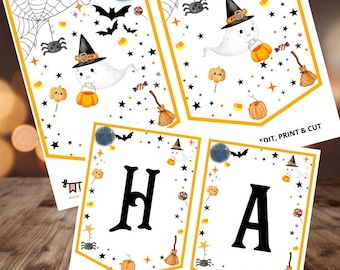 Printable, Halloween, Banner, Party, Decor, Design, Digital
