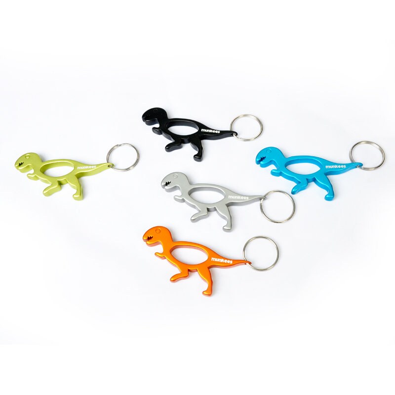 Munkees Dinosaur Keychain Bottle Opener Etsy