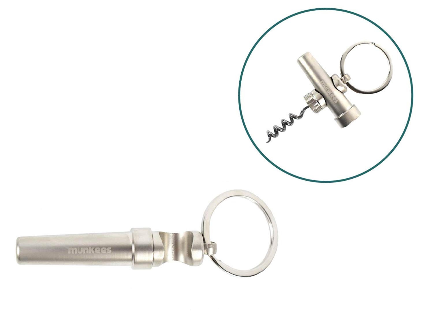Munkees Mini Folding Scissors Keychain, Portable & Foldable Travel