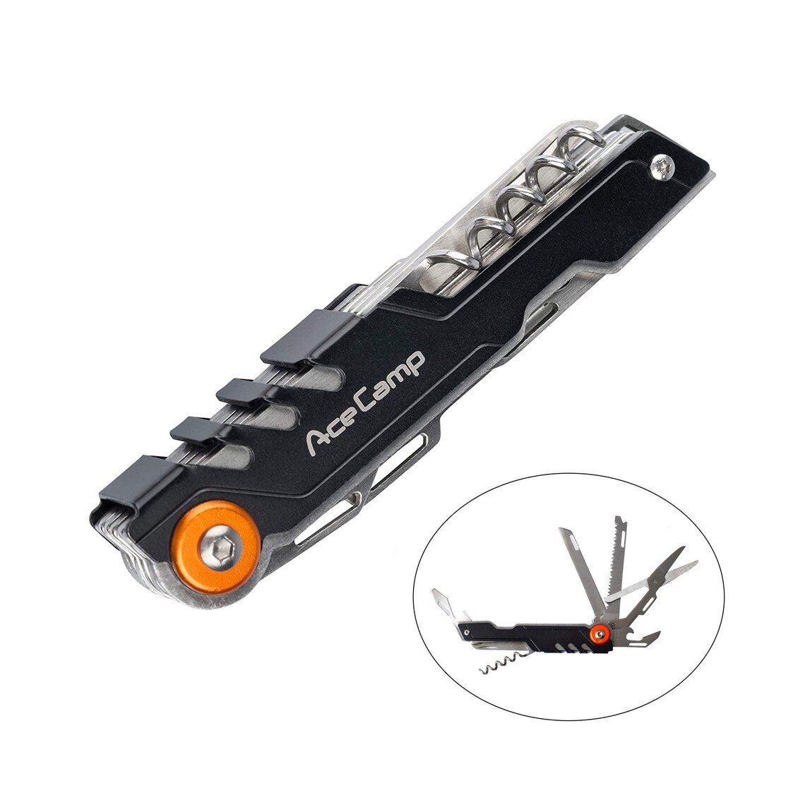 11in1 Compact Multitool Pocket Knife Blade Saw Scissors Etsy