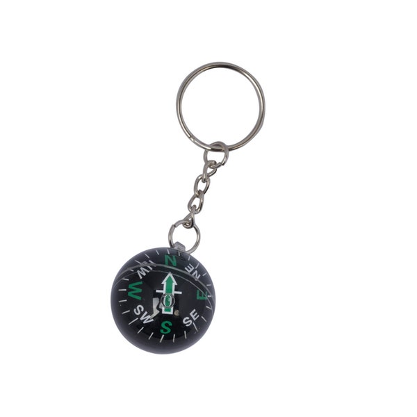 Engraved Compass Keychain Etsy