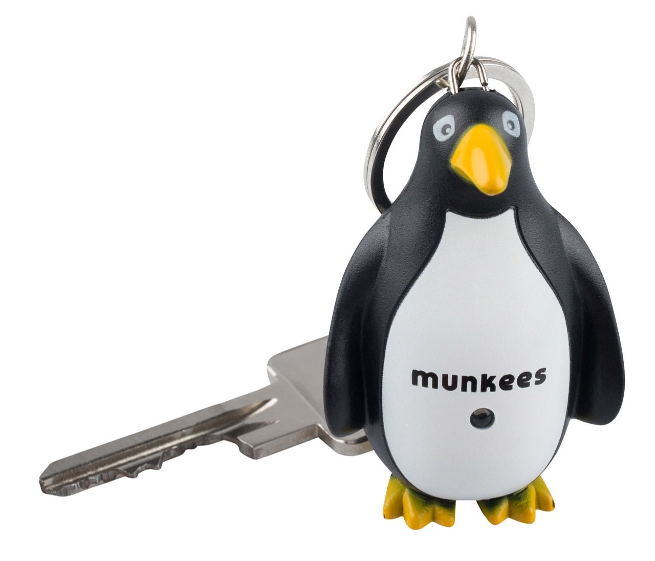 Packung mit 2 Pinguin-Schlüsselanhänger mit LED-Beleuchtung und