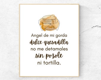 Funny Mexican Food Puns Kitchen Wall Art