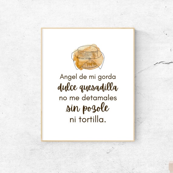 Funny Mexican Food Puns Kitchen Wall Art - Etsy