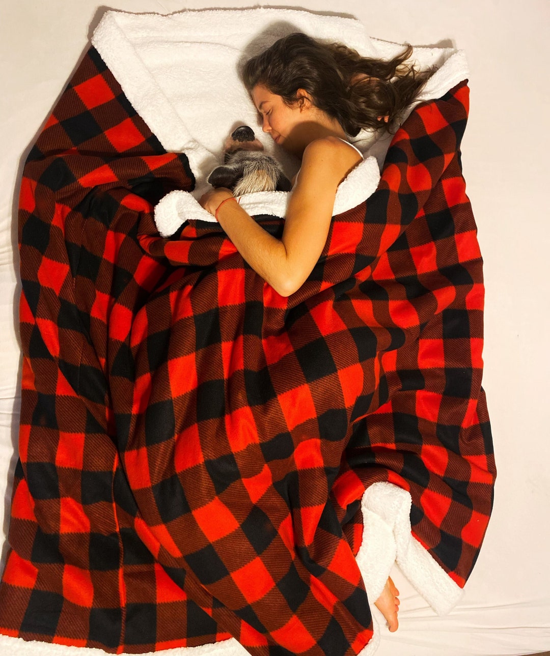 Pig in a Blanket Rooting Tunnel Blanket Fleece and Sherpa Cozy Cuddling