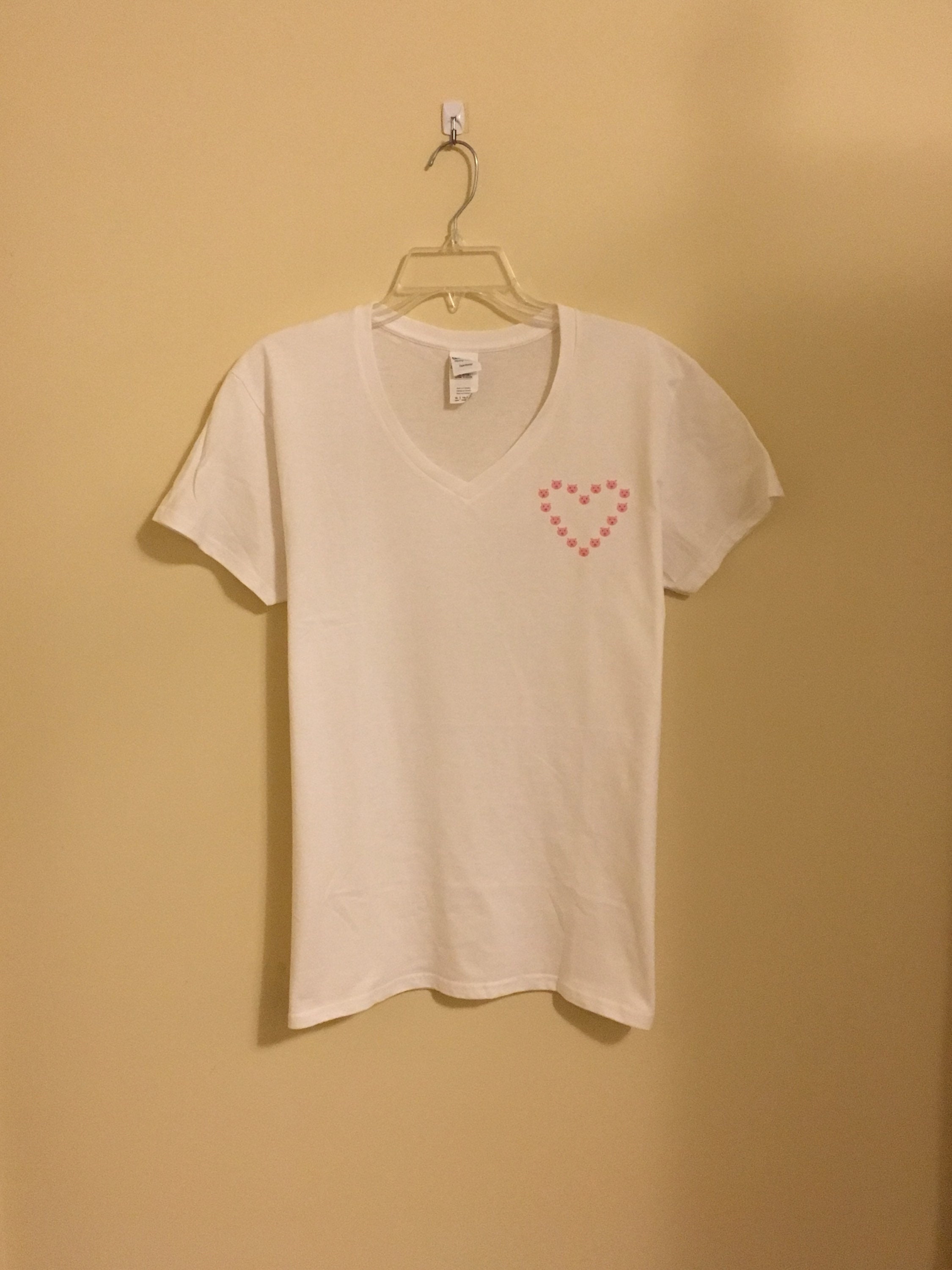 Pig Heart T-shirt - Etsy