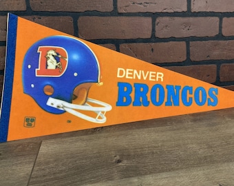 1970's Denver Broncos NFL Large Vintage Pennant - Etsy