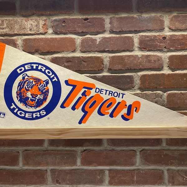 1970's Detroit Tigers MLB Large Vintage Pennant