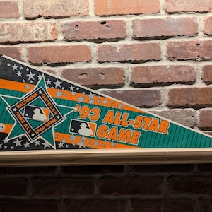 1993 Baltimore Orioles MLB All Star Game Large Vintage Pennant – Authentic Sports Memorabilia