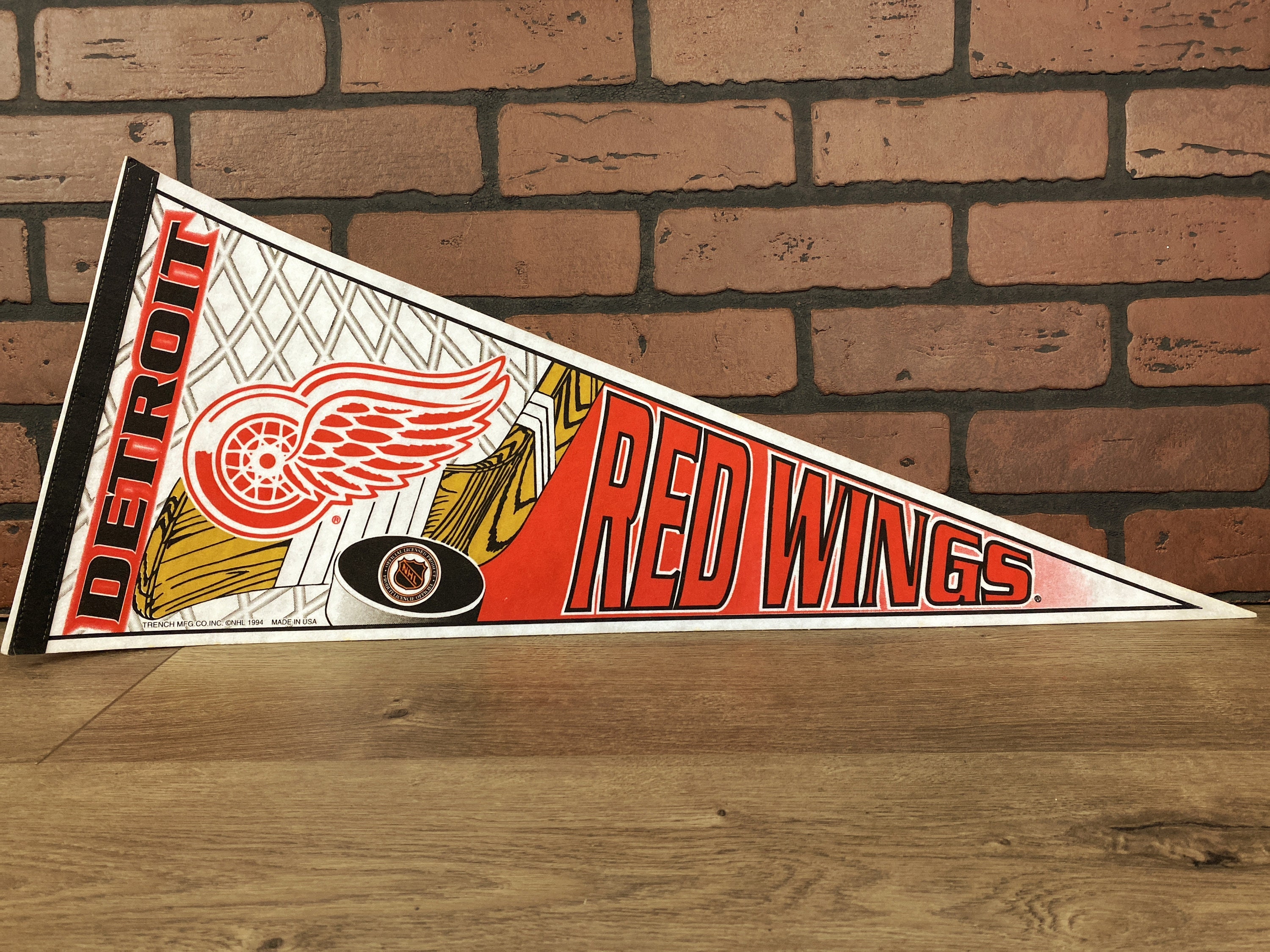 VINTAGE DETROIT RED Wings Oversize Large Print Official 