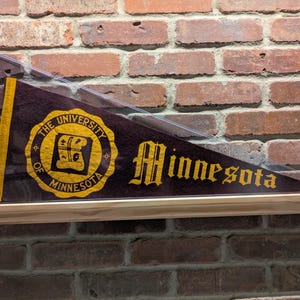 1950s University of Minnesota Golden Gophers NCAA Large Vintage Pennant- Authentic Collegiate Sports Memorabilia