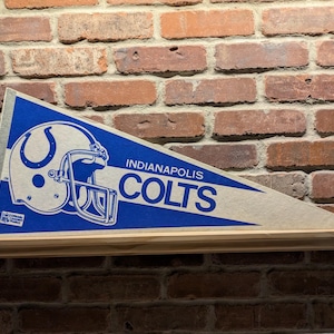 1980s Indianapolis Colts NFL Large Vintage Pennant – Authentic Sports Memorabilia