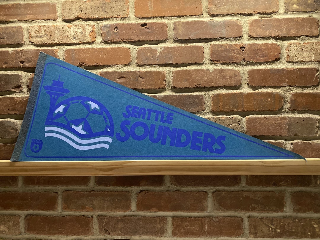 Seattle Sounders grand fanion vintage football banderin pennant soccer club