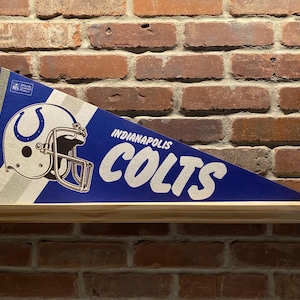 1980s Indianapolis Colts NFL Large Vintage Pennant – Authentic Sports Memorabilia