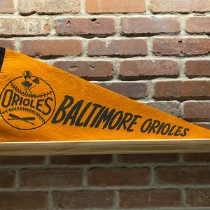 1950s Baltimore Orioles MLB Large Vintage Pennant – Authentic Sports Memorabilia
