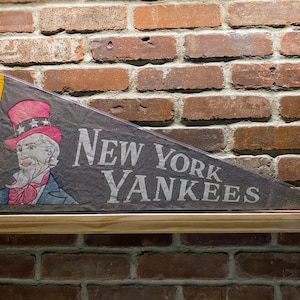 1950s New York Yankees MLB Large Vintage Pennant – Authentic Sports Memorabilia