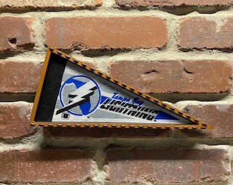 Fanion Vintage St Louis Blues LNH 1970 - Taille Réelle, Bleu, Original