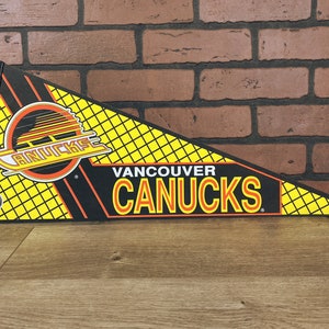 Vintage Vancouver Canucks 20th Anniversary Pennant and Mint 
