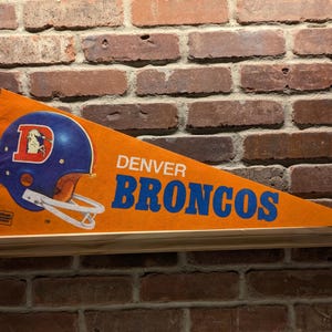 1970s Denver Broncos NFL Large Vintage Pennant – Authentic Sports Memorabilia