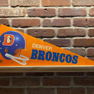 1970s Denver Broncos NFL Large Vintage Pennant – Authentic Sports Memorabilia