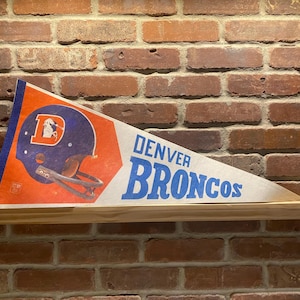 1970s Denver Broncos NFL Large Vintage Pennant – Authentic Sports Memorabilia