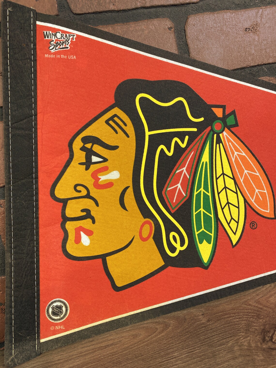 Chicago Blackhawks Large Vintage Pennant 2001 Etsy