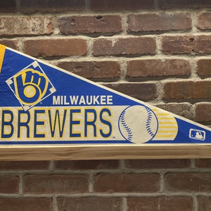1980s Milwaukee Brewers MLB Large Vintage Pennant – Authentic Sports Memorabilia