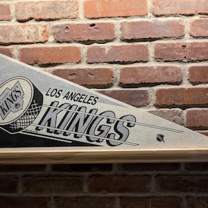 1980s Los Angeles Kings NHL Large Vintage Pennant - Authentic Sports Memorabilia