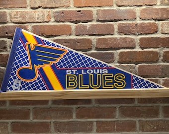 1980's St Louis Blues NHL Large Vintage Promotional Pennant