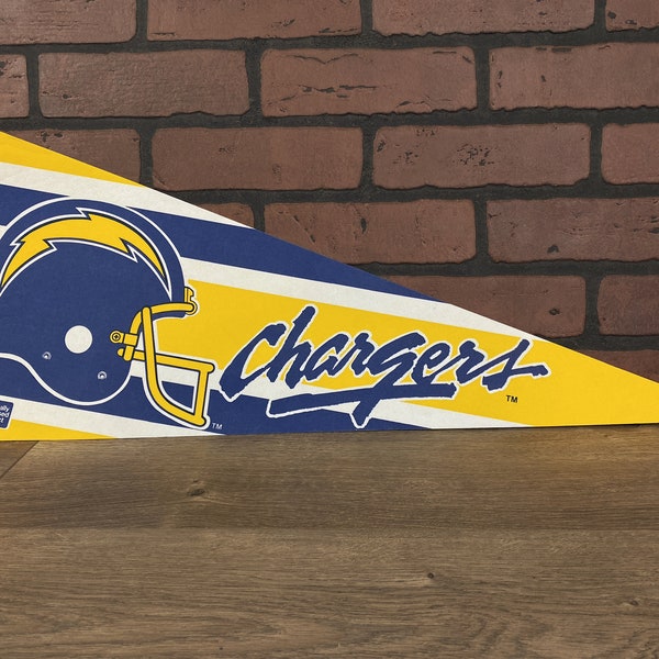 1990's San Diego Chargers NFL Large Vintage Pennant