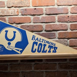 1970s Baltimore Colts NFL Large Vintage Pennant – Authentic Sports Memorabilia