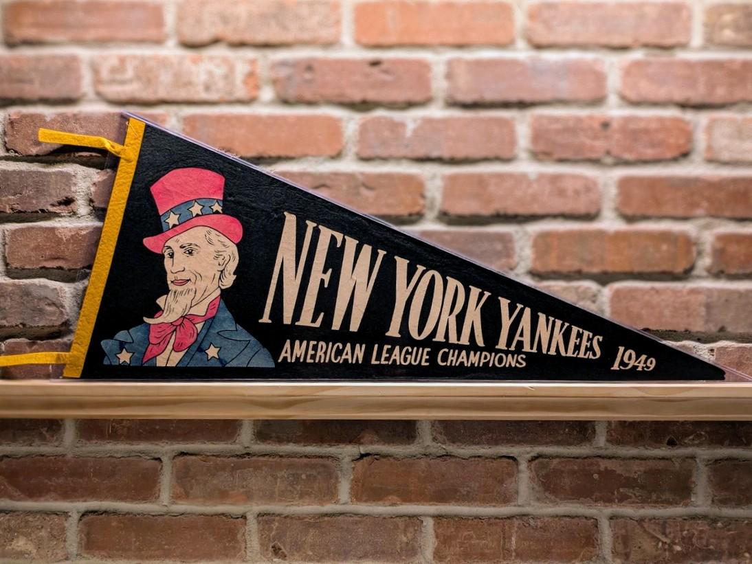 1940s New York Yankees MLB Large Vintage Pennant - Authentic