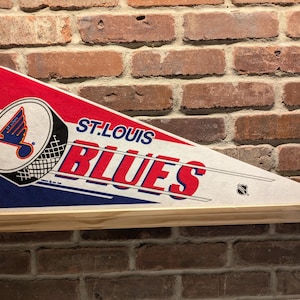 1980s St Louis Blues NHL Large Vintage Pennant – Authentic Sports Memorabilia