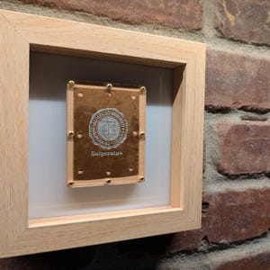 1930er Jahre gerahmter Valparaiso Universitäts-Wimpel - Leder Premium - Vintage College-Erinnerungsstücke - Authentische Sport-Erinnerungsstücke