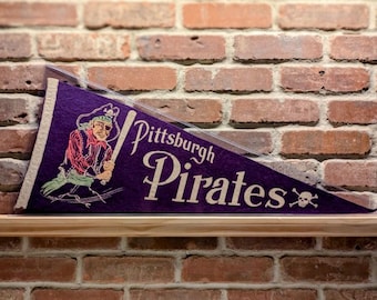 1950s Pittsburgh Pirates MLB Large Vintage Pennant – Authentic Sports Memorabilia