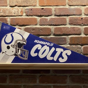 1980s Indianapolis Colts NFL Large Vintage Pennant – Authentic Sports Memorabilia