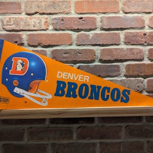 1970s Denver Broncos NFL Large Vintage Pennant – Authentic Sports Memorabilia