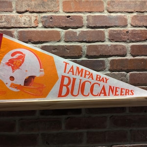 1970s Tampa Bay Buccaneers NFL Large Vintage Pennant – Authentic Sports Memorabilia