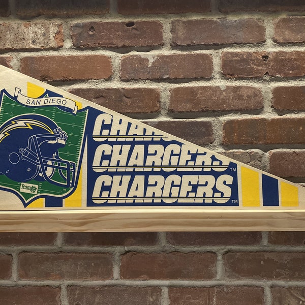 1980's San Diego Chargers NFL Large Vintage Pennant