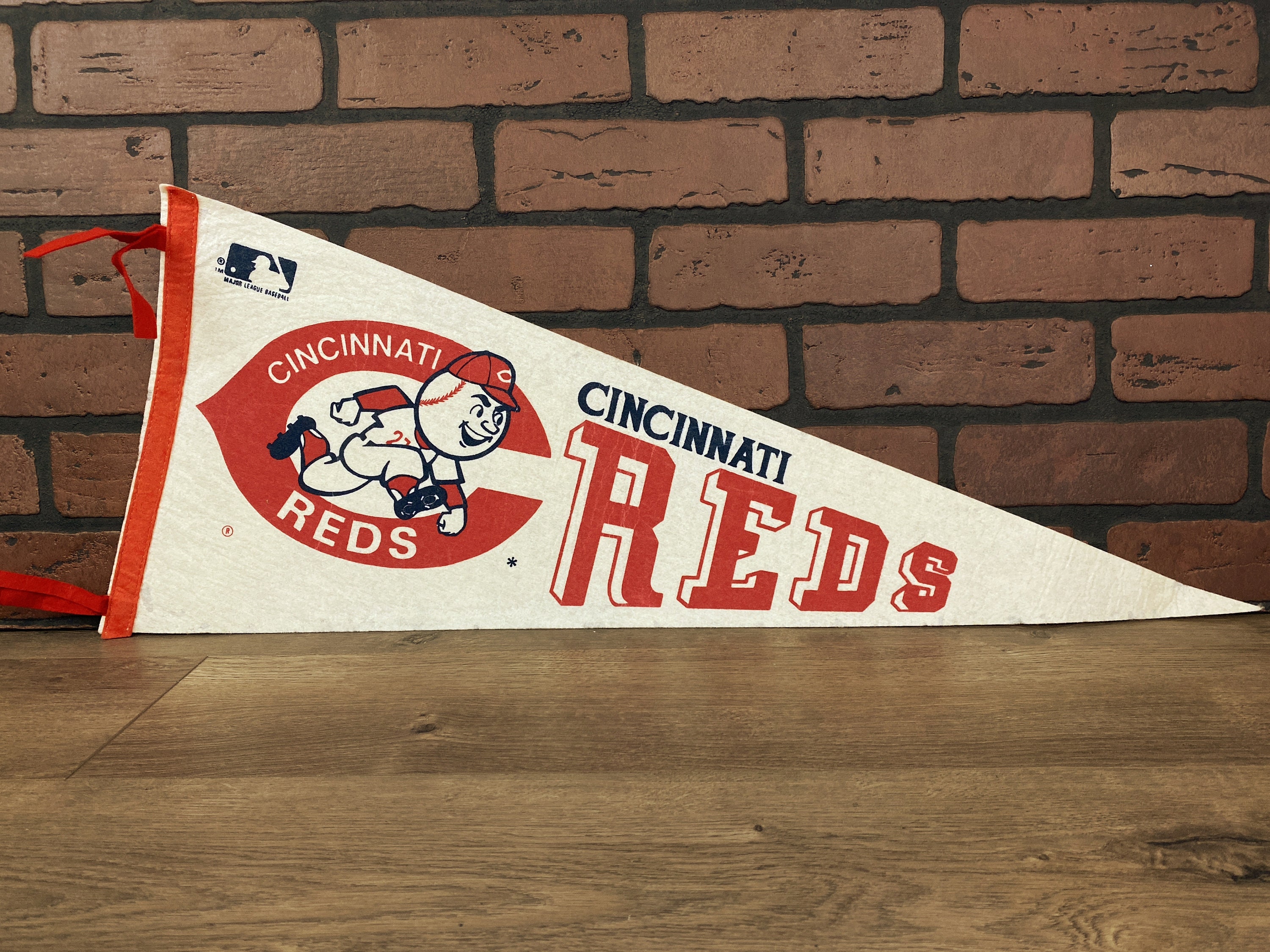 1970's Cincinnati Reds MLB Large Vintage Pennant -  Denmark