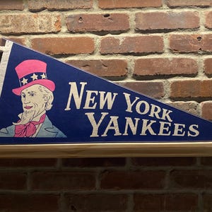 1950s New York Yankees MLB Large Vintage Pennant – Authentic Sports Memorabilia