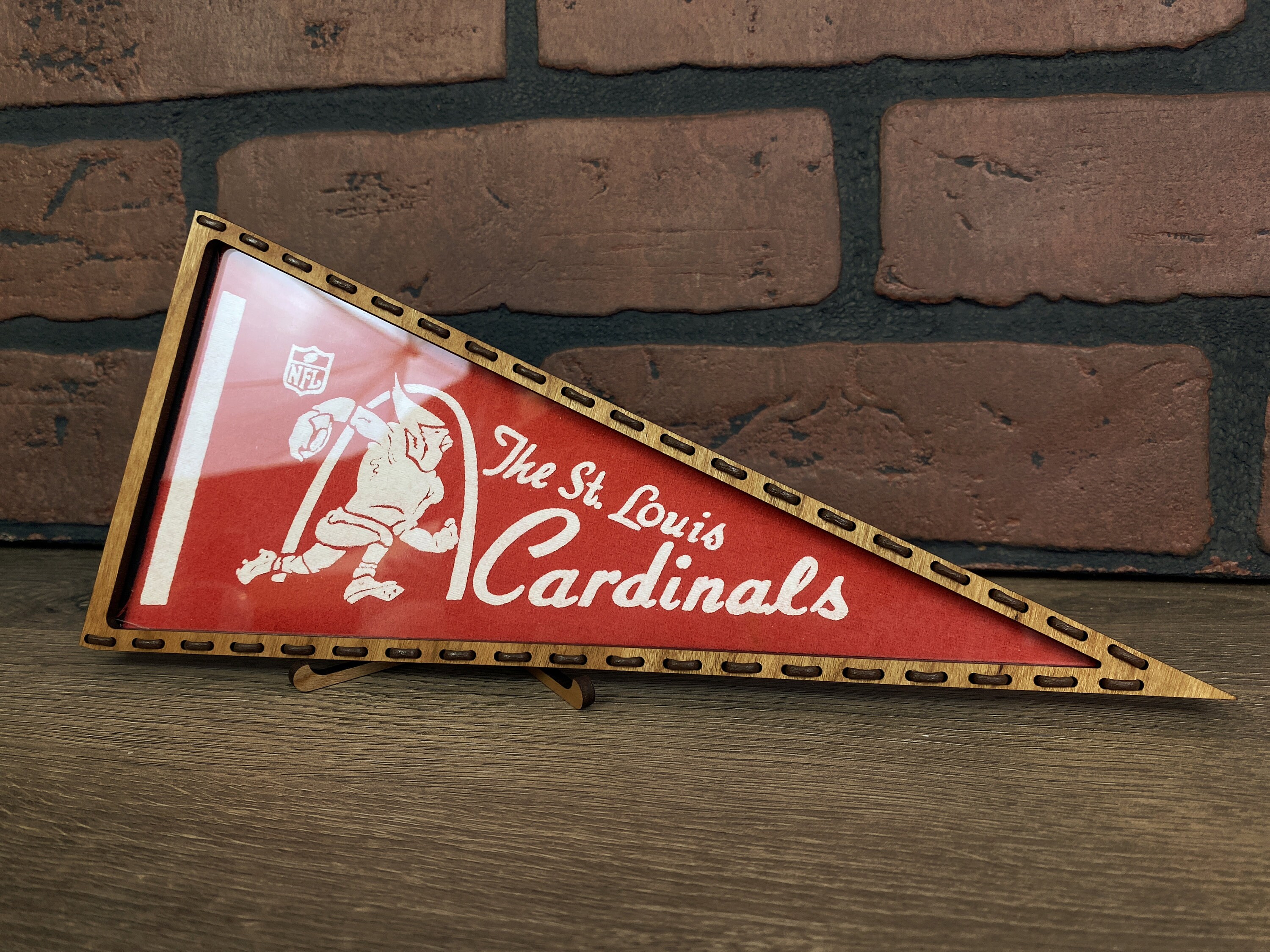 Framed 1960s St Louis Cardinals MLB Vintage Mini Pennant 