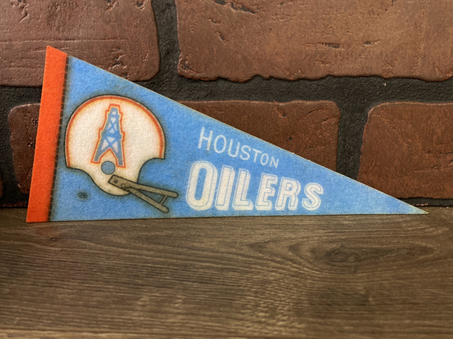 Mini Houston Oilers Vintage Pennant Etsy