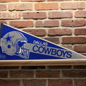 1980s Dallas Cowboys NFL Large Vintage Pennant – Authentic Sports Memorabilia