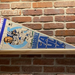 1990s Dallas Cowboys Marshall Faulk NFL Large Vintage Pennant – Authentic Sports Memorabilia