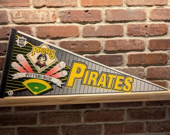 1990s Pittsburgh Pirates MLB Large Vintage Pennant – Authentic Sports Memorabilia